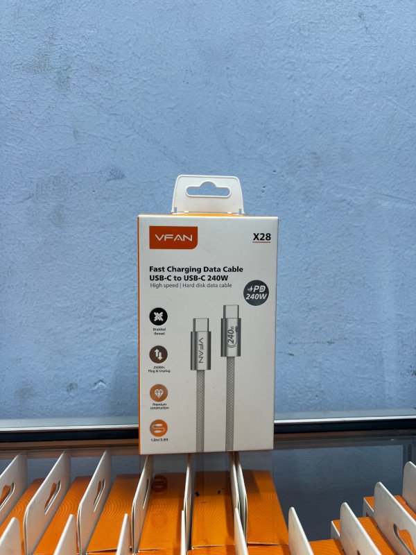 v fan usb c to c fast charging cable